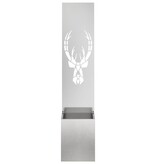 VidaXL Tuin Privacy Screen Zilver 32 x 140 cm Roestvrij staal