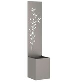 VidaXL Tuin Privacy Screen Bloemen Roestig 32 x 140 cm Cortenstaal