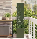 VidaXL Tuin Privacy Screen Olijfgroen 32 x 140 cm Koudgewalst staal