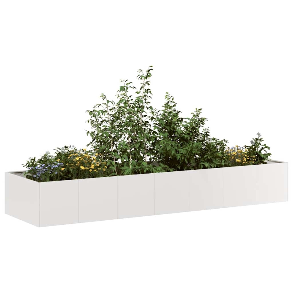 VidaXL Plantenbak 280x80x40 cm roestvrij staal