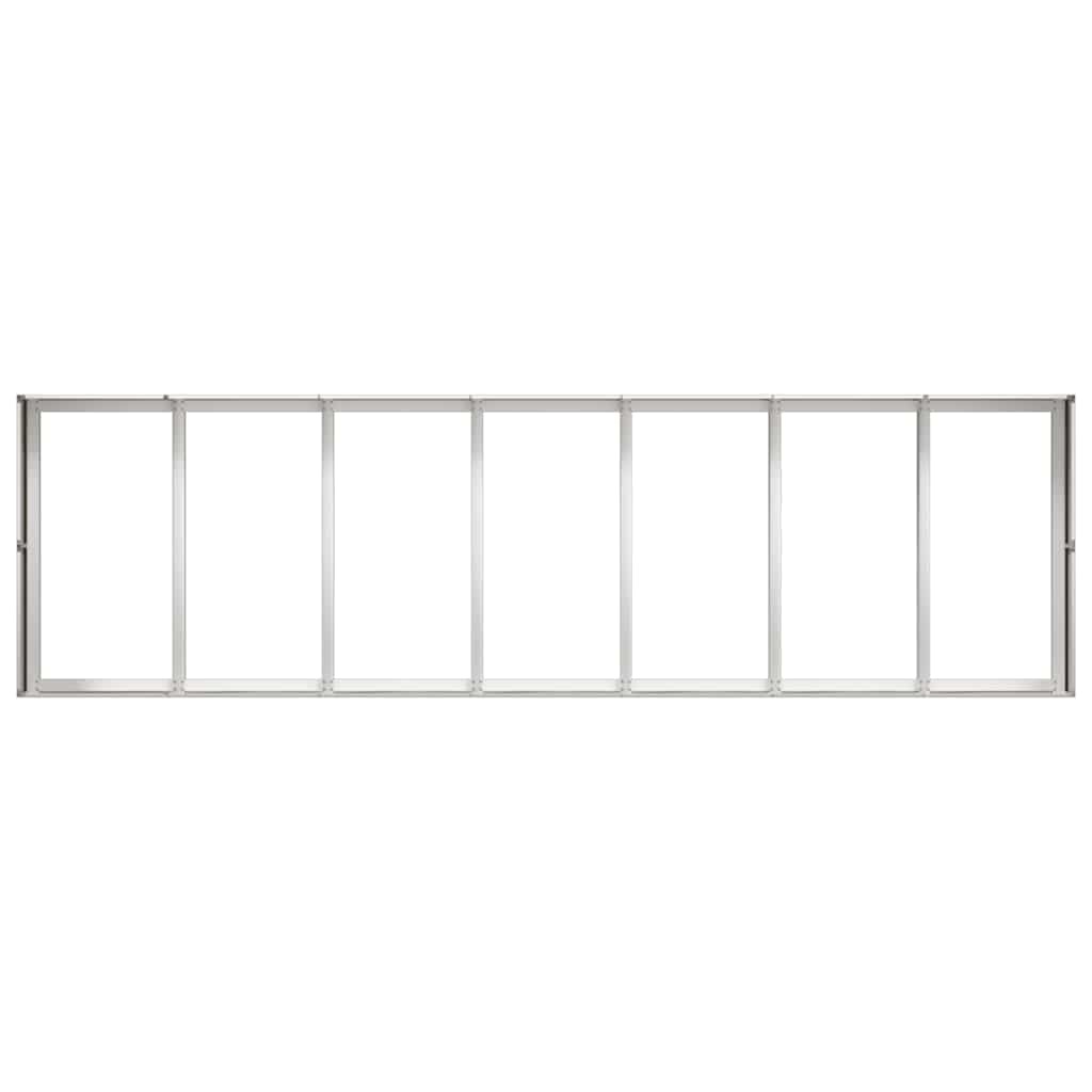 VidaXL Plantenbak 280x80x40 cm roestvrij staal