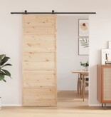 VidaXL Schuifdeur 80x208 cm massief grenenhout