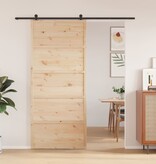 VidaXL Schuifdeur 90x208 cm massief grenenhout