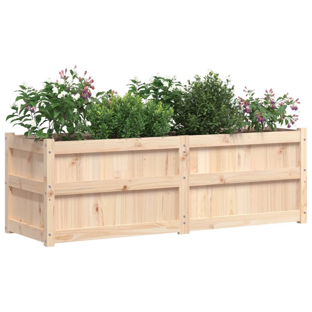 VidaXL Plantenbak 150x50x50 cm massief grenenhout