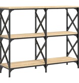 VidaXL Wandtafel 100x28x80,5 cm bewerkt hout sonoma eikenkleurig