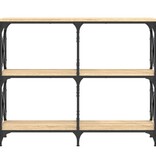 VidaXL Wandtafel 100x28x80,5 cm bewerkt hout sonoma eikenkleurig