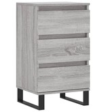 VidaXL Dressoir 40x35x70 cm bewerkt hout grijs sonoma