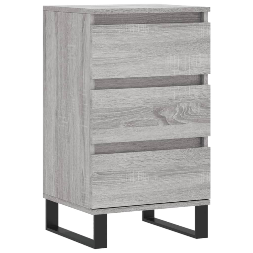 VidaXL Dressoir 40x35x70 cm bewerkt hout grijs sonoma