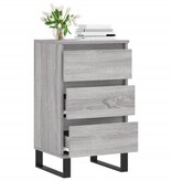 VidaXL Dressoir 40x35x70 cm bewerkt hout grijs sonoma