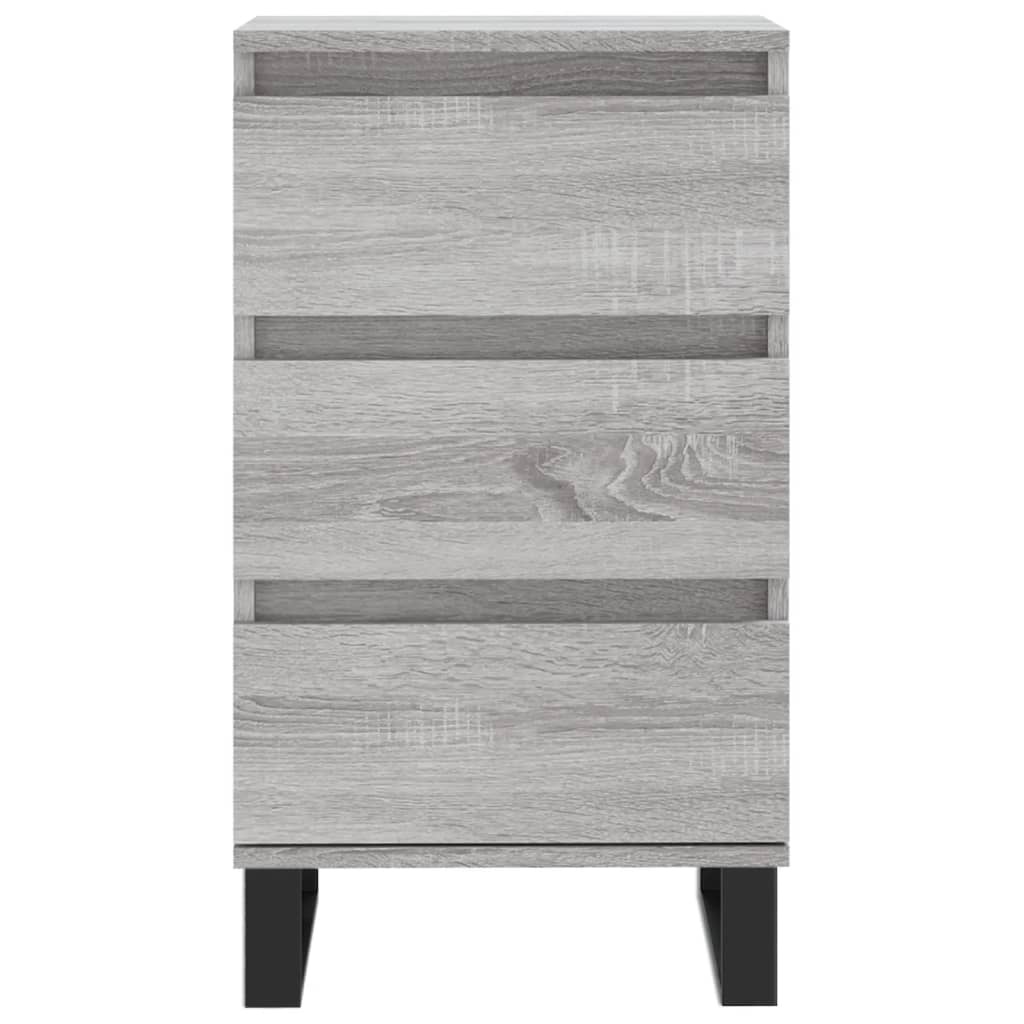 VidaXL Dressoir 40x35x70 cm bewerkt hout grijs sonoma