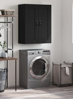 VidaXL Wandkast 69,5x34x90 cm bewerkt hout zwart