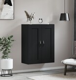 VidaXL Wandkast 69,5x34x90 cm bewerkt hout zwart