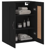 VidaXL Wandkast 69,5x34x90 cm bewerkt hout zwart