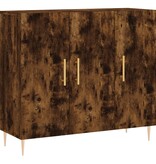 VidaXL Dressoir 90x34x80 cm bewerkt hout gerookt eikenkleurig