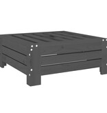 VidaXL Parasolvoetbedekking massief grenenhout grijs