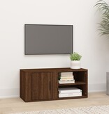 VidaXL Tv-meubel 80x31,5x36 cm bewerkt hout bruin eikenkleur