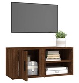VidaXL Tv-meubel 80x31,5x36 cm bewerkt hout bruin eikenkleur