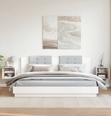 VidaXL Wandkasten 2 st 31,5x30x30 cm massief grenenhout wit