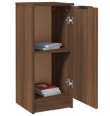 VidaXL Dressoir 30x30x70 cm bewerkt hout bruin eikenkleur
