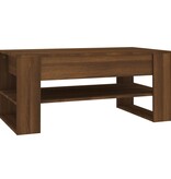 VidaXL Salontafel 102x55x45 cm bewerkt hout bruin eikenkleur