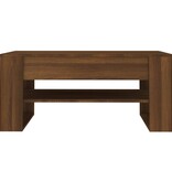 VidaXL Salontafel 102x55x45 cm bewerkt hout bruin eikenkleur