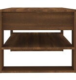 VidaXL Salontafel 102x55x45 cm bewerkt hout bruin eikenkleur