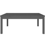VidaXL Salontafel 100x100x40 cm massief grenenhout grijs