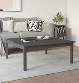 VidaXL Salontafel 100x100x40 cm massief grenenhout grijs