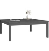 VidaXL Salontafel 100x100x40 cm massief grenenhout grijs