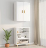 VidaXL Hangkast 69,5x34x90 cm hoogglans wit