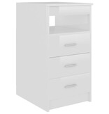 VidaXL Ladekast 40x50x76 cm bewerkt hout hoogglans wit