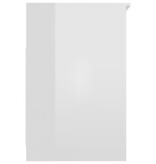 VidaXL Ladekast 40x50x76 cm bewerkt hout hoogglans wit