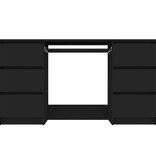 VidaXL Schrijftafel 140x50x77 cm bewerkt hout zwart