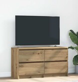 VidaXL Tv-meubel 100x35x54 cm bewerkt hout artisanaal eikenkleurig