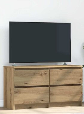 VidaXL Tv-meubel 100x35x54 cm bewerkt hout artisanaal eikenkleurig