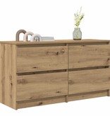 VidaXL Tv-meubel 100x35x54 cm bewerkt hout artisanaal eikenkleurig