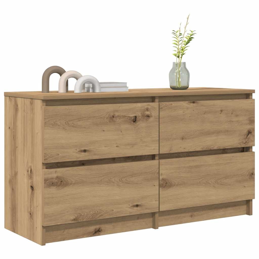 VidaXL Tv-meubel 100x35x54 cm bewerkt hout artisanaal eikenkleurig