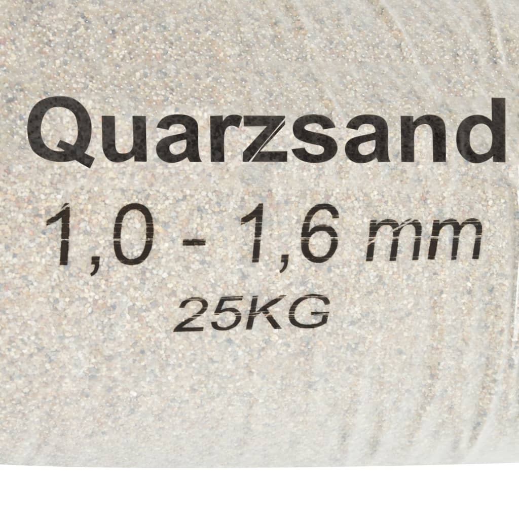VidaXL Filterzand 25 kg 1,0-1,6 mm