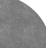 VidaXL Zwembadgrondzeil Ø500 cm polyester geotextiel lichtgrijs