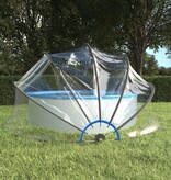 VidaXL Zwembadoverkapping rond 467x234 cm PVC