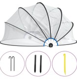 VidaXL Zwembadoverkapping rond 467x234 cm PVC