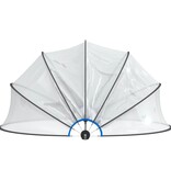 VidaXL Zwembadoverkapping rond 467x234 cm PVC
