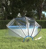 VidaXL Zwembadoverkapping rond 376x188 cm PVC