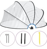 VidaXL Zwembadoverkapping rond 315x158 cm PVC