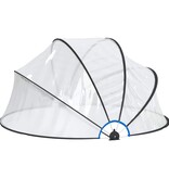 VidaXL Zwembadoverkapping rond 315x158 cm PVC