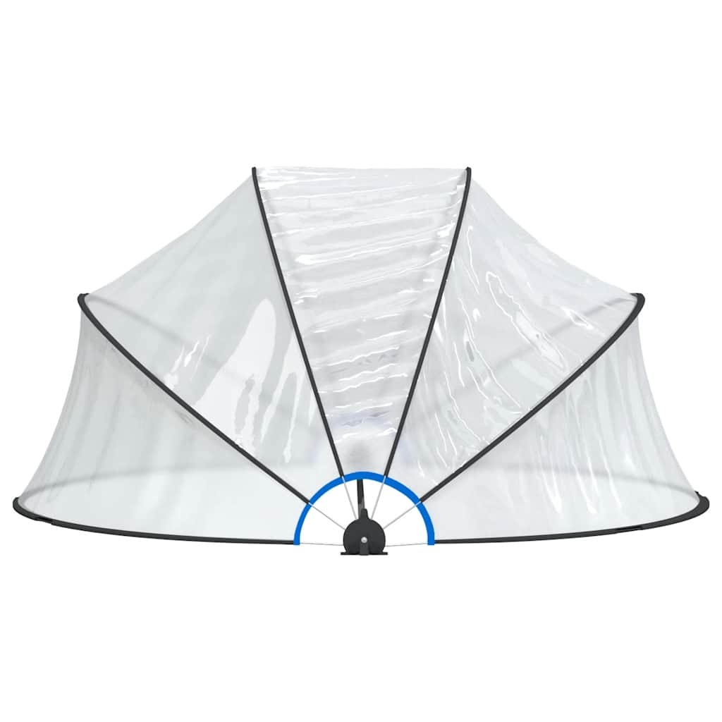 VidaXL Zwembadoverkapping rond 315x158 cm PVC