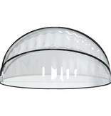 VidaXL Zwembadoverkapping rond 315x158 cm PVC