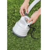 VidaXL Zwembadafvoerpomp wit