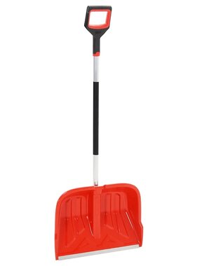 VidaXL Sneeuwschep 136 cm aluminium rood