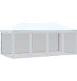 VidaXL Partytent inklapbaar met zijwanden 3x6 m wit